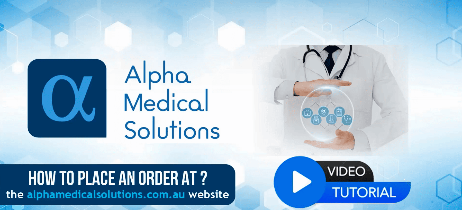 How to place an order on the Alpha Medical Solutions website